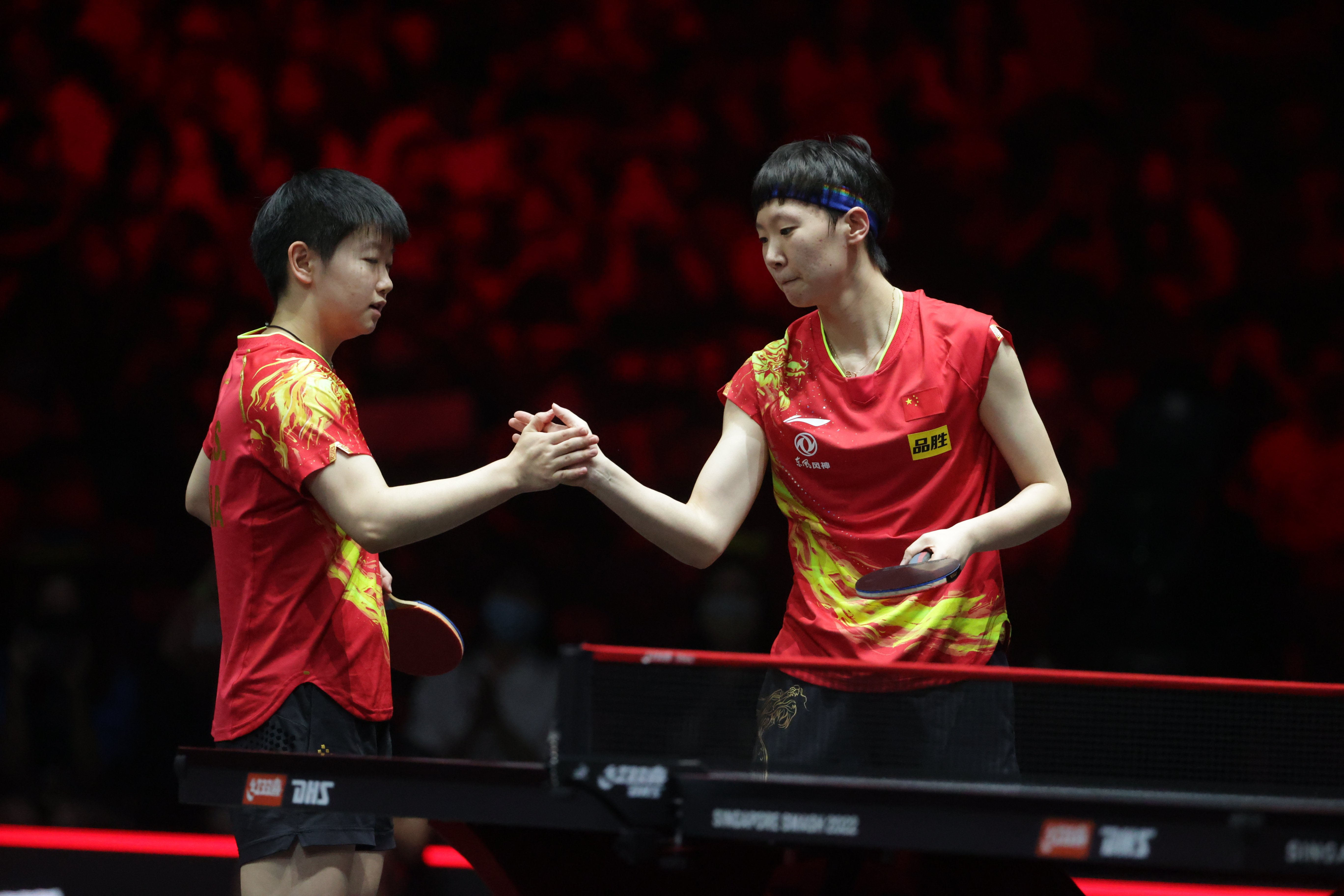 WANG Manyu (left)_SUN Yingsha (CHN)_WTT Grand Smash_Singapore_Day 9_3