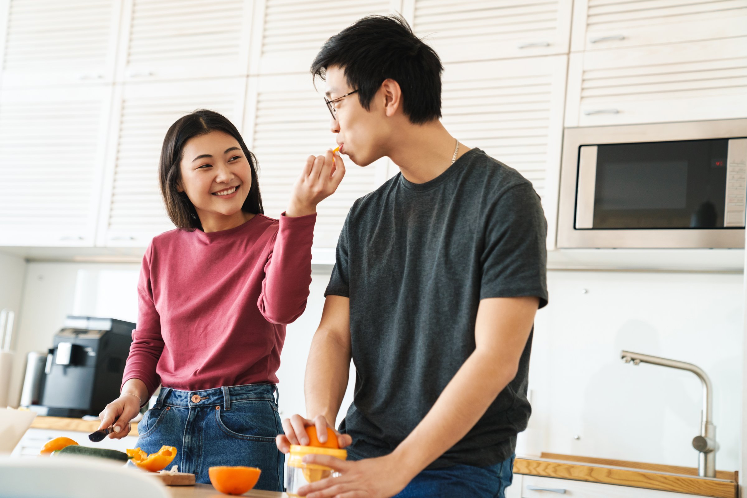 Couple Cooking