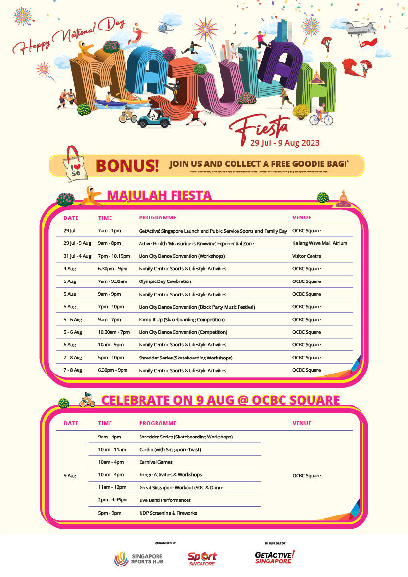 majulah feista event programme