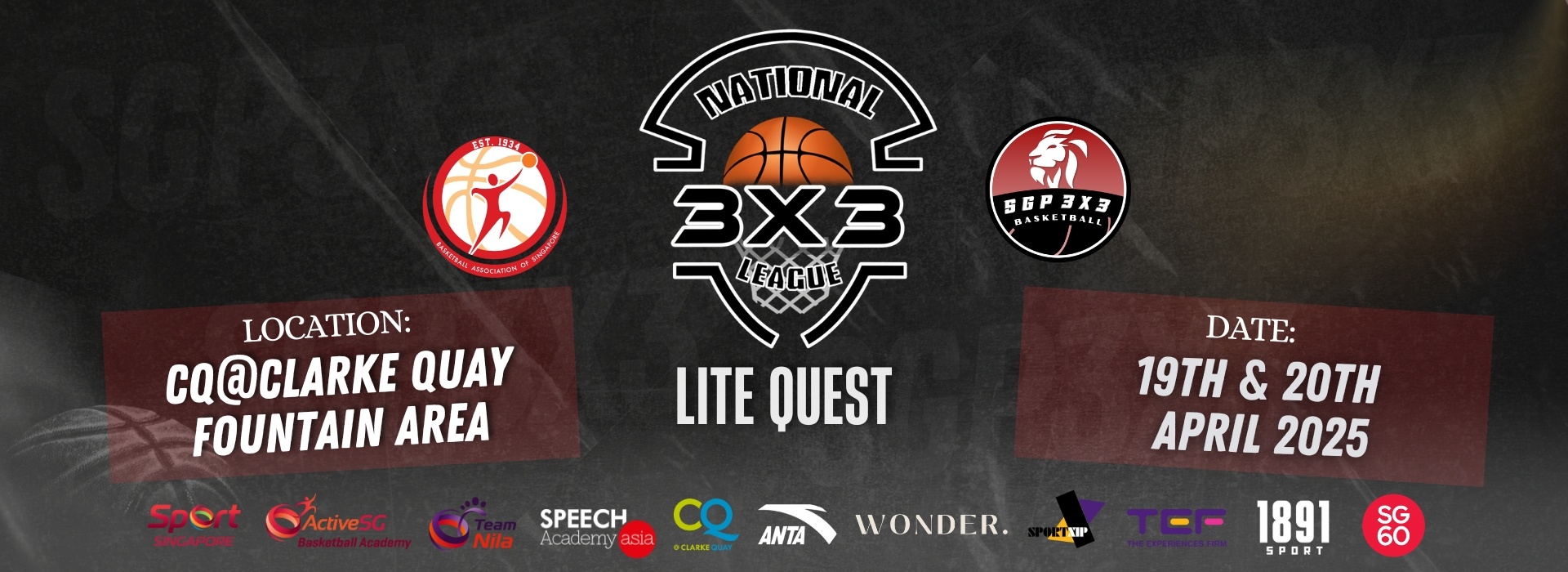 SGP3x3 2025-Lite Quest 1 (Men's Open & Women's Open) 