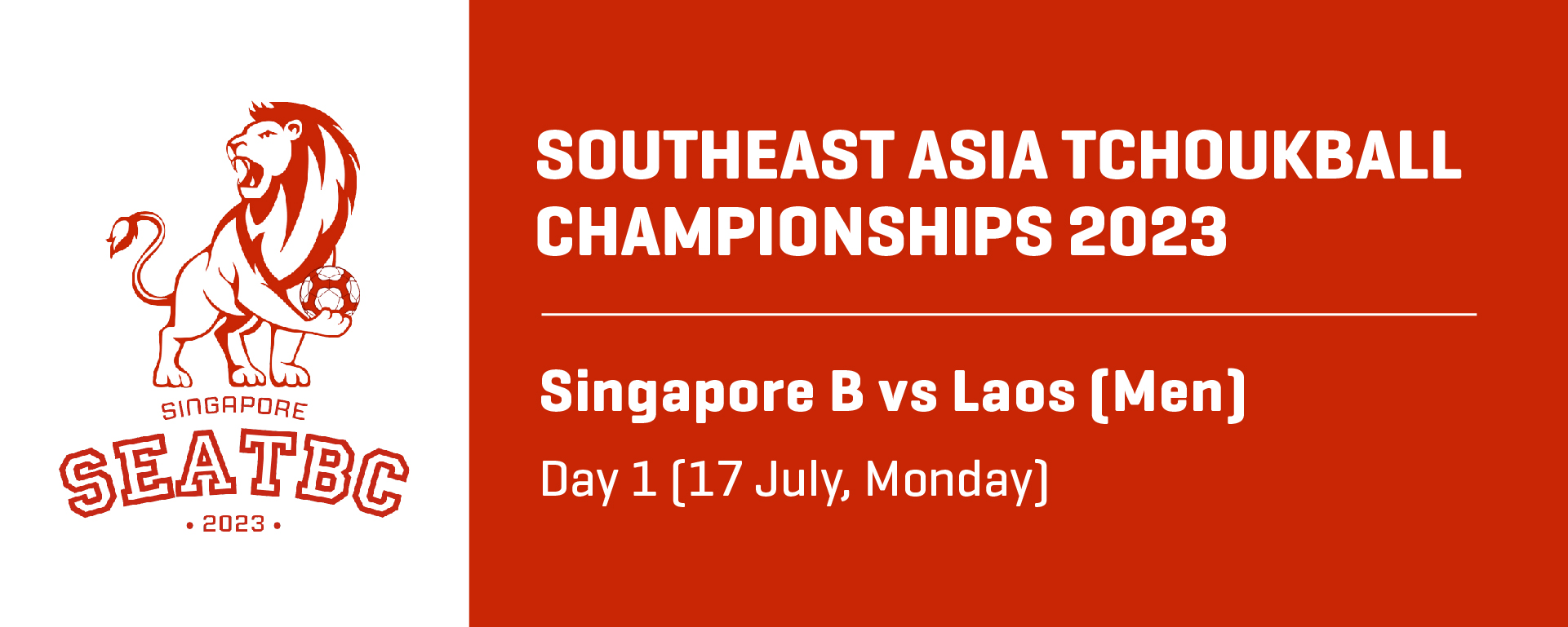 Southeast Asia Tchoukball Championships 2023 | Men | Singapore B vs Laos