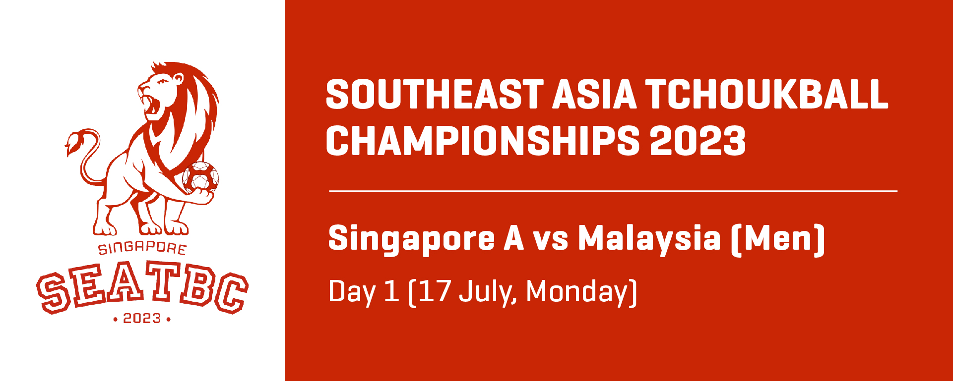 Southeast Asia Tchoukball Championships 2023 | Men | Singapore A vs Malaysia