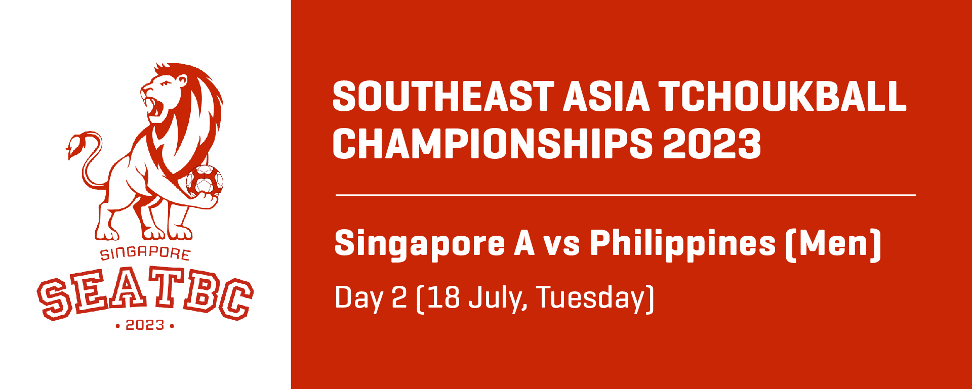 Southeast Asia Tchoukball Championships 2023 | Men | Singapore A vs Philippines