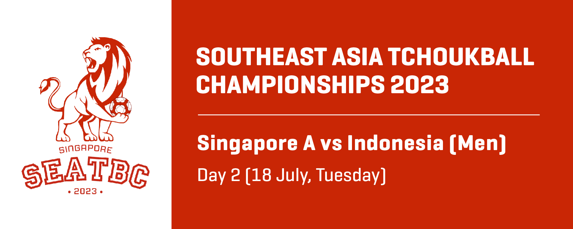 Southeast Asia Tchoukball Championships 2023 | Men | Singapore A vs Indonesia