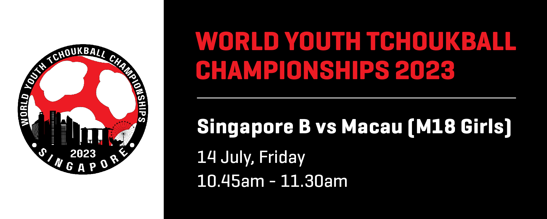 World Youth Tchoukball Championships 2023 | M18 Girls Singapore B vs Macau