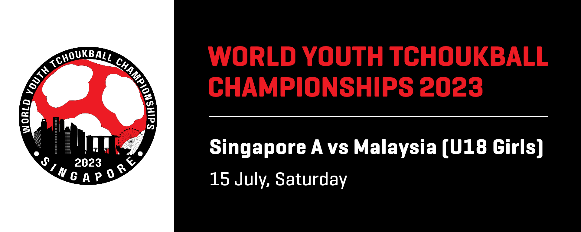 World Youth Tchoukball Championships 2023 | U18 Girls Singapore A vs Malaysia