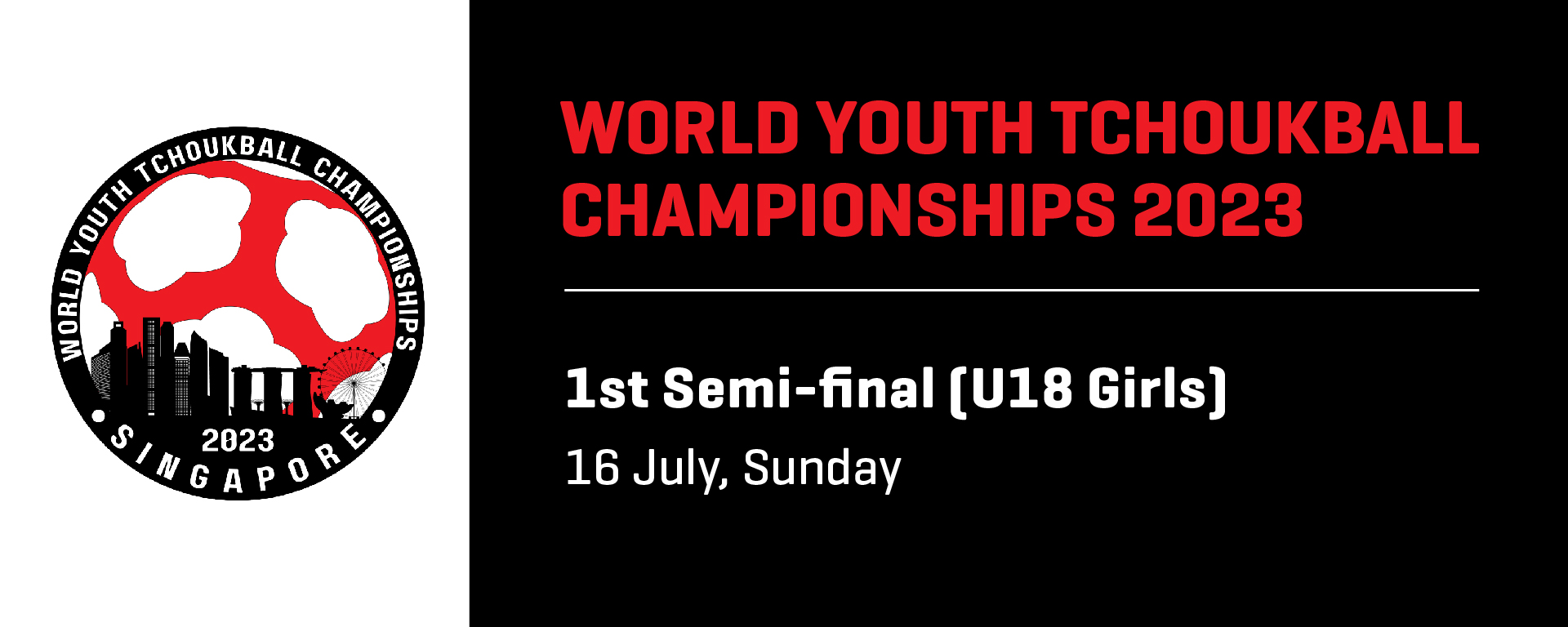 World Youth Tchoukball Championships 2023 | U18 Girls 1st Semi-final | Singapore vs Malaysia