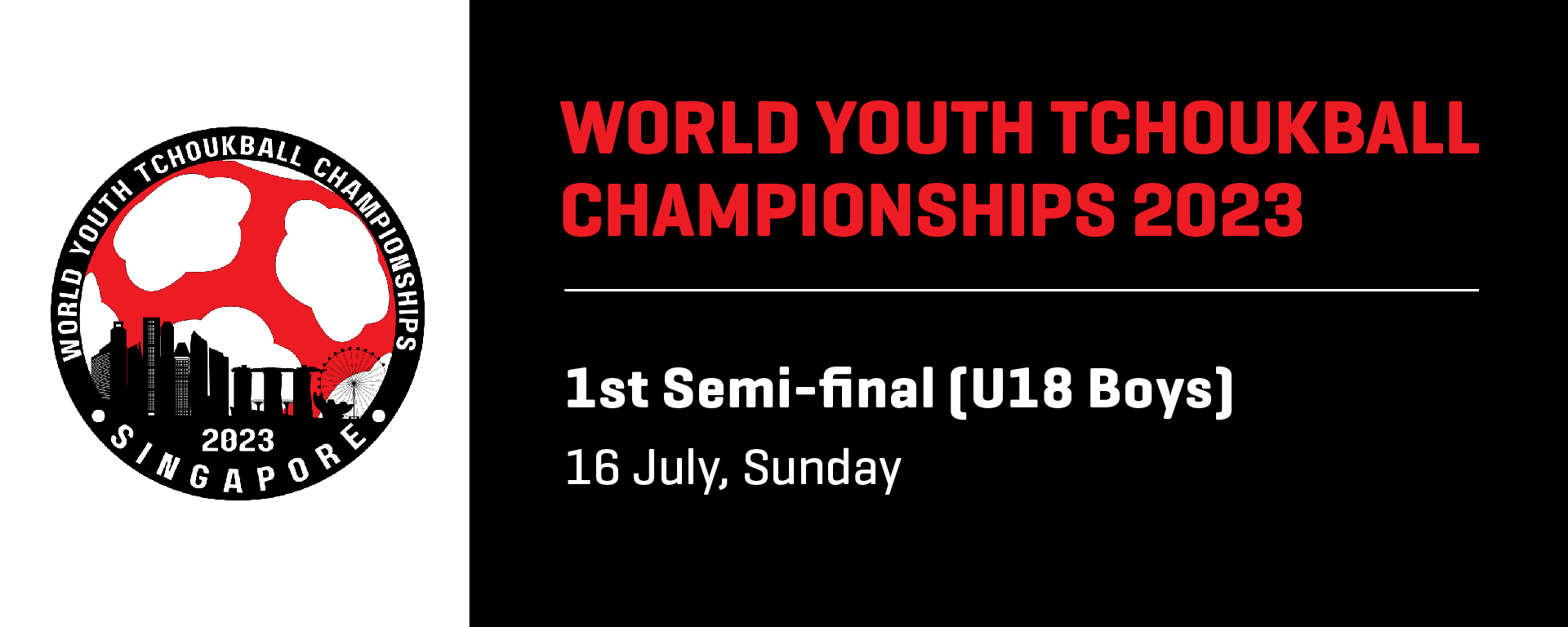 World Youth Tchoukball Championships 2023 | U18 Boys 1st Semi-final | Singapore vs Macau