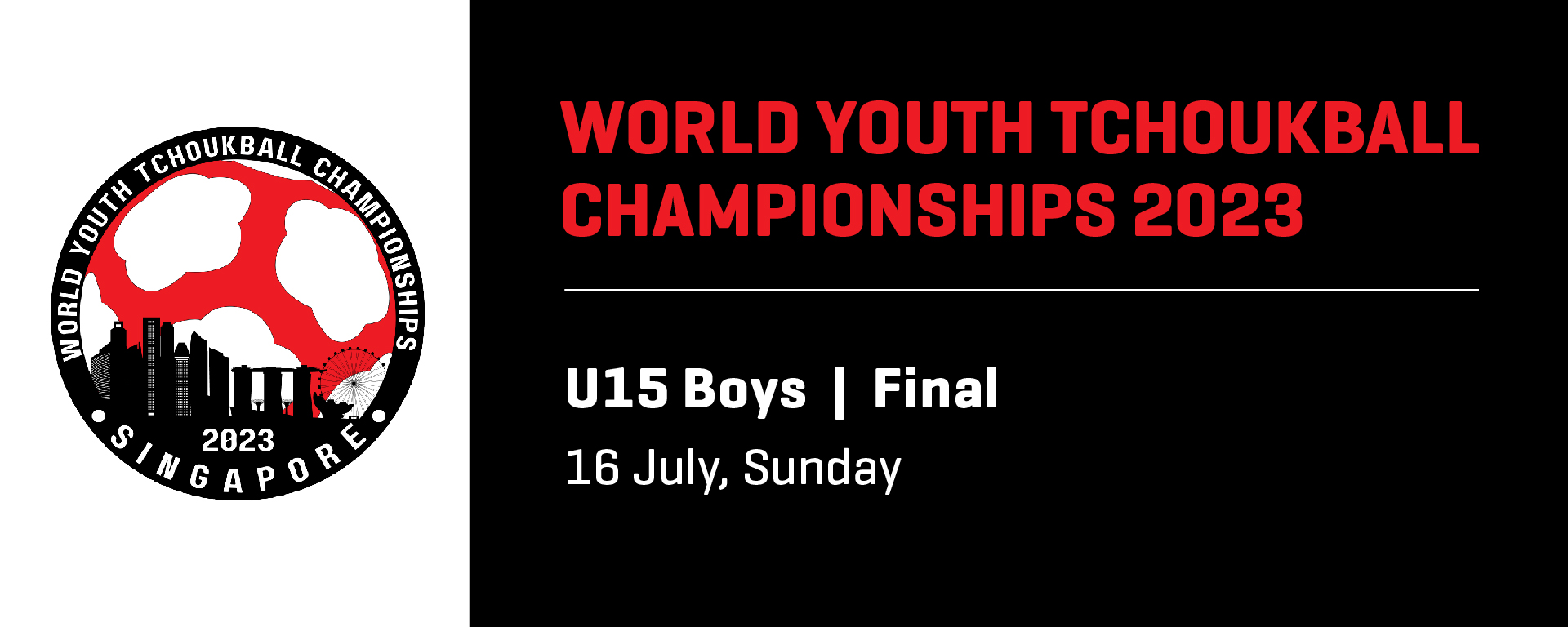 World Youth Tchoukball Championships 2023 | U15 Boys Final | Singapore vs Chinese Taipei