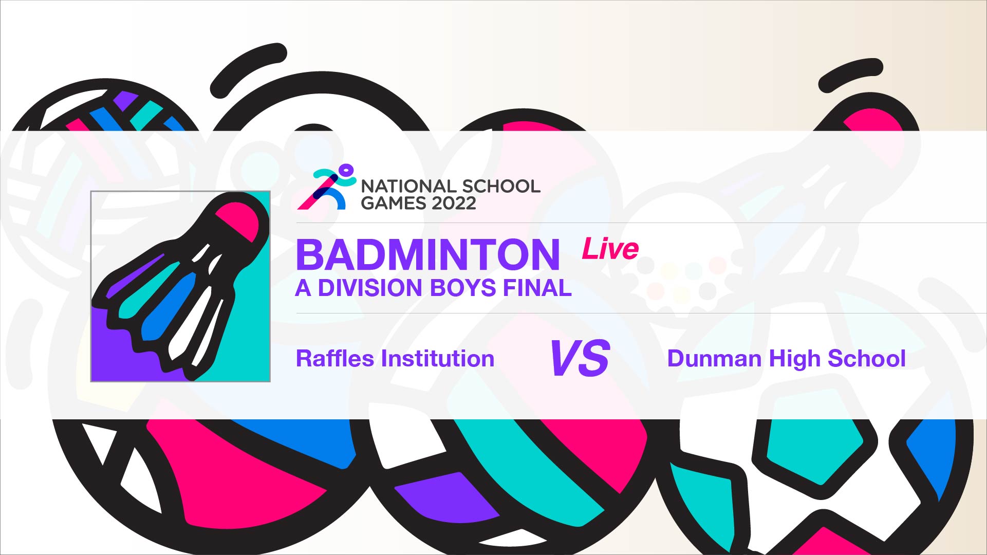SSSC Badminton A Division Boys Final | Raffles Institution vs Dunman High School