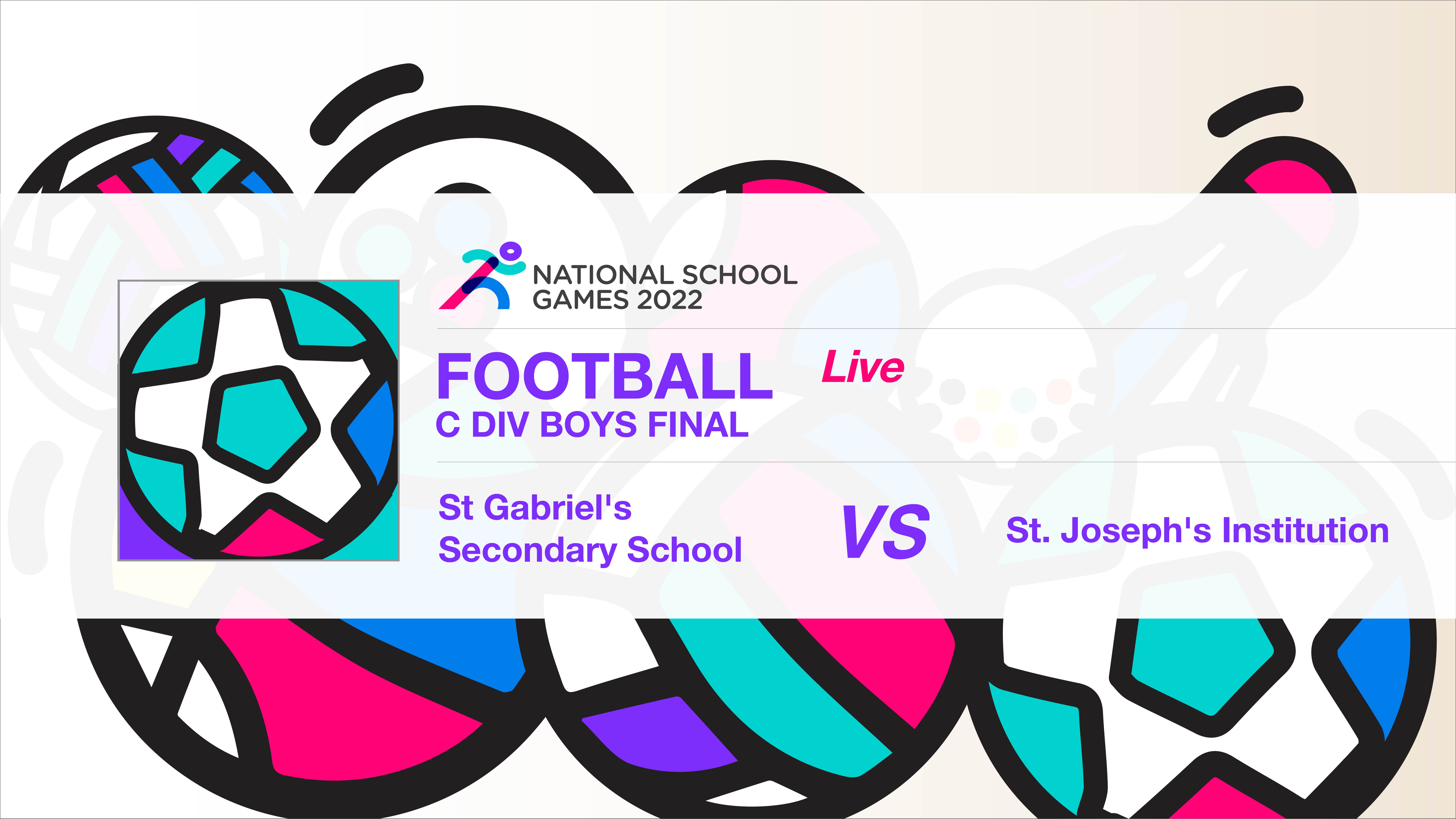 SSSC Football South Zone C Division Boys Final | St Gabriel's Secondary School vs St. Josephs's Institution