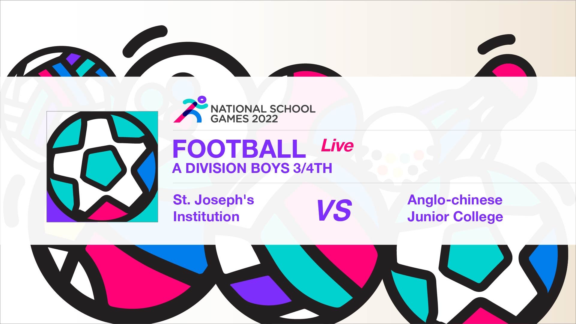 SSSC Football A Division Boys 3rd/4th | St. Joseph's Institution vs Anglo-Chinese Junior College