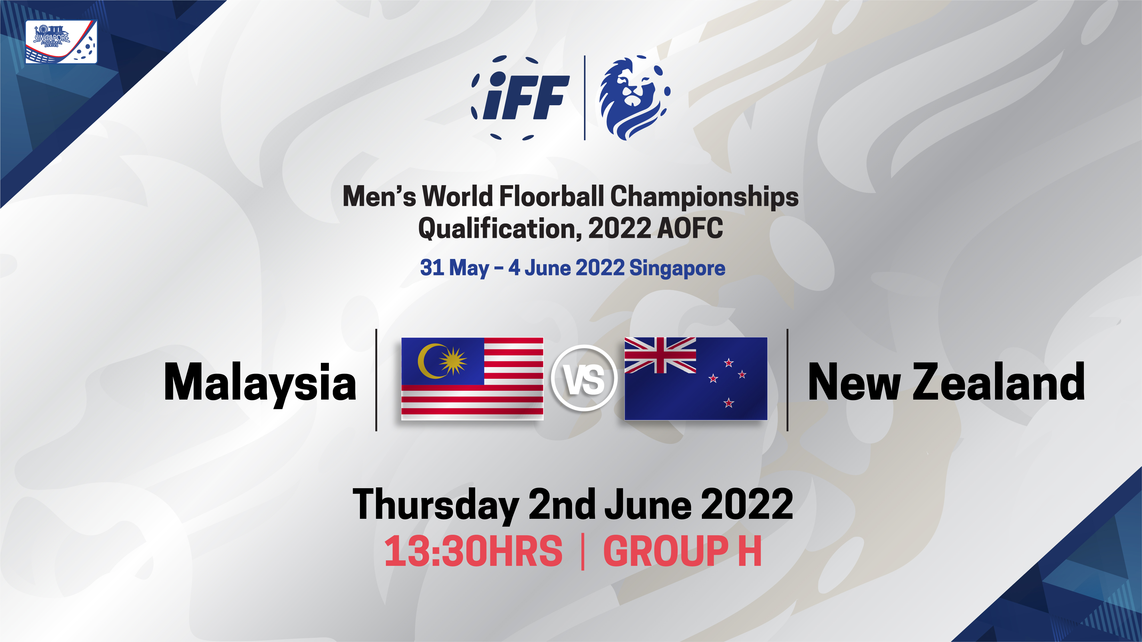 IFF Men's World Floorball Championship Qualifications 2022 - Malaysia vs New Zealand