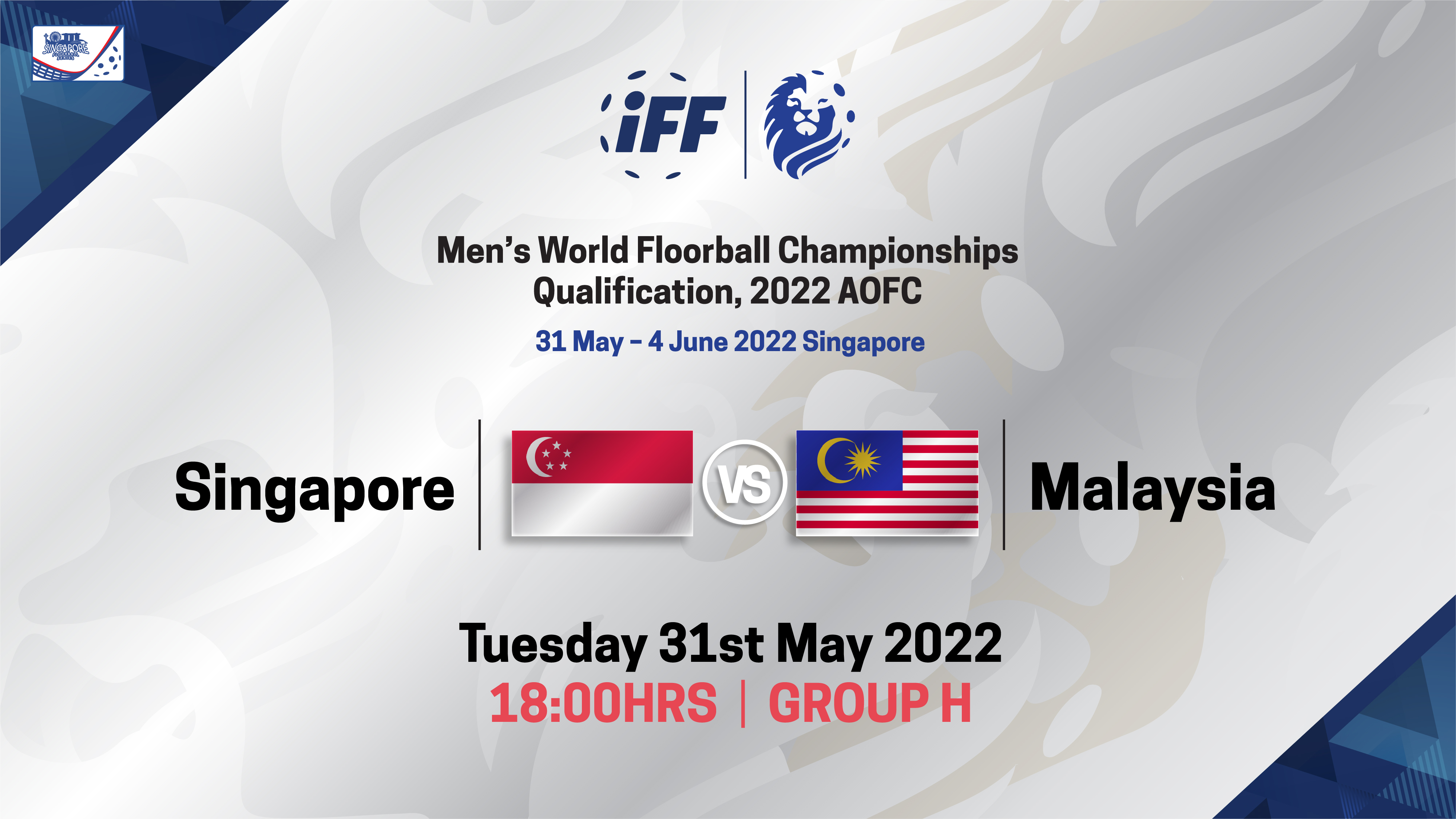 IFF Men's World Floorball Championship Qualifications 2022 - Singapore vs Malaysia