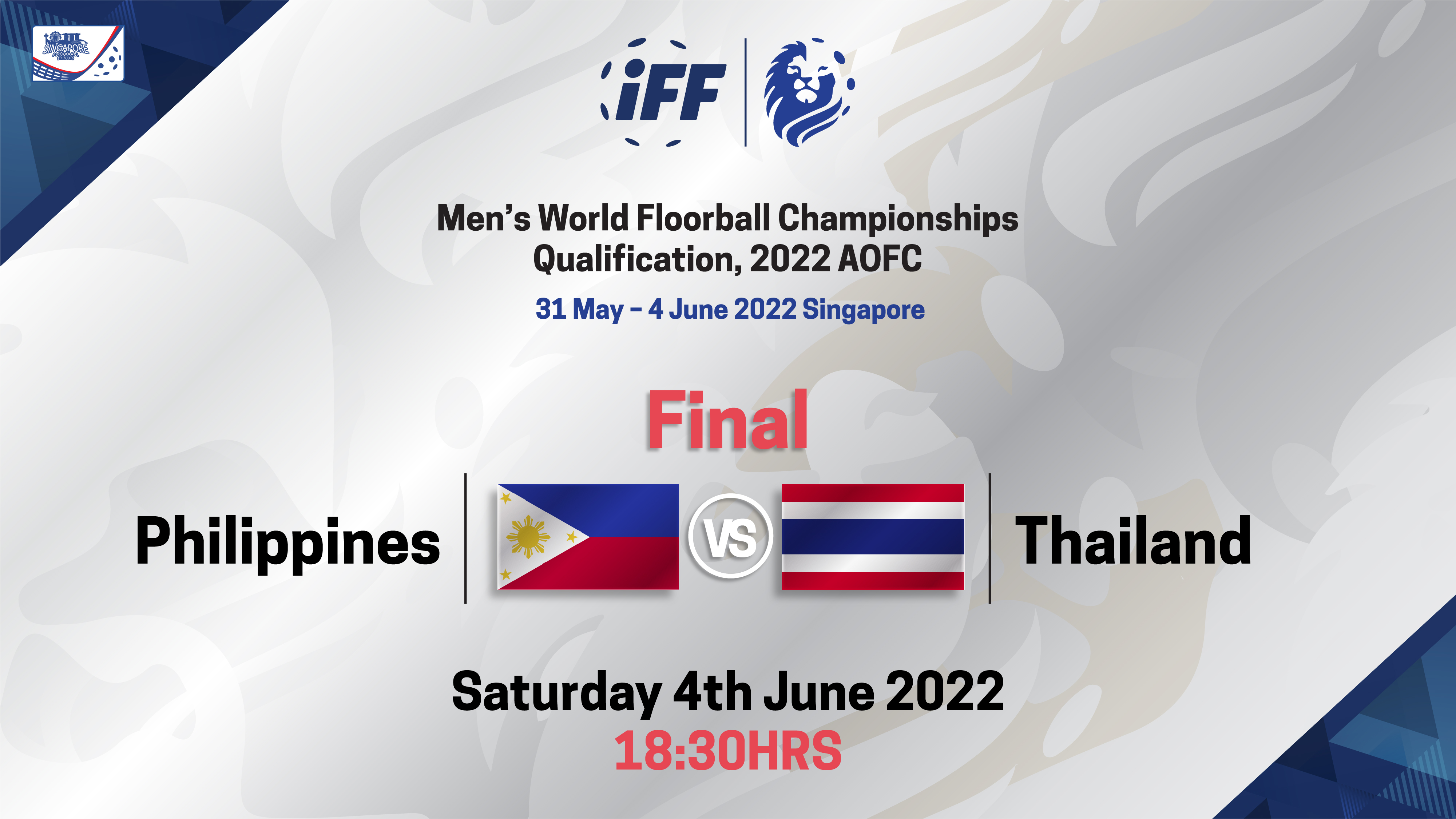 IFF Men's World Floorball Championship Qualifications 2022 - Final - Philippines vs Thailand