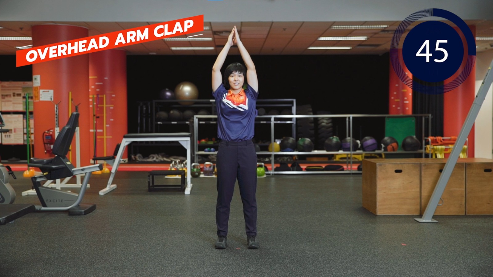 overhead arm clap 